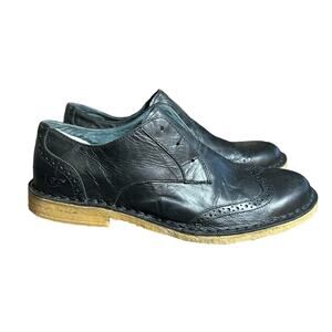 UGG Australia Bristol Men's Black Leather Slip On Shoes size US 9 1/2